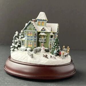 Thomas Kinkade Celebration of Lights: Victorian Lights, Christmas Day Miniature